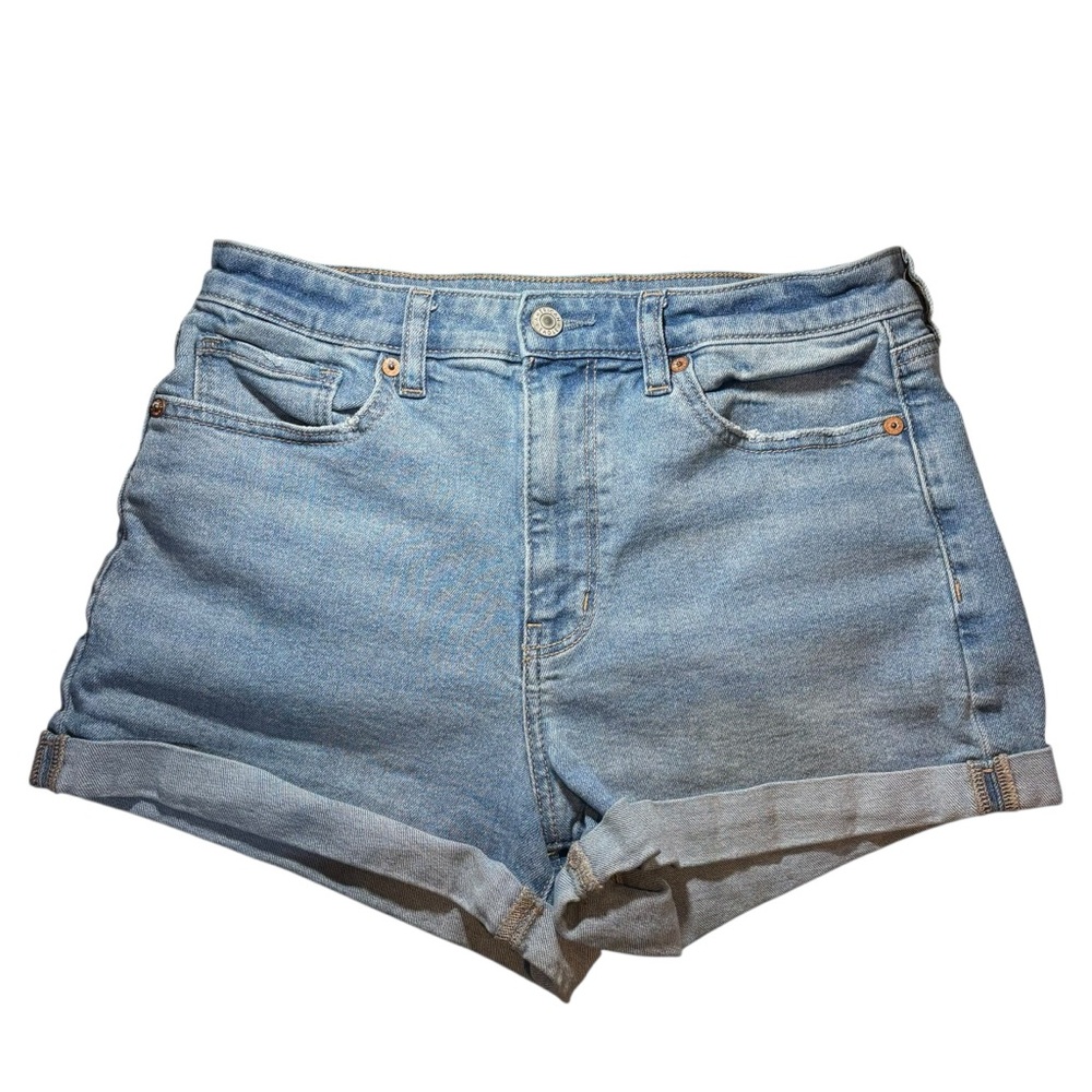 American Eagle Outfitters Light Blue Mom Shorts Jean Shorts size 8 high rise